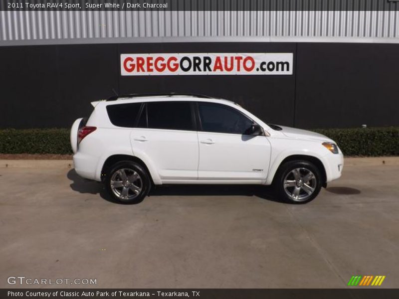 Super White / Dark Charcoal 2011 Toyota RAV4 Sport