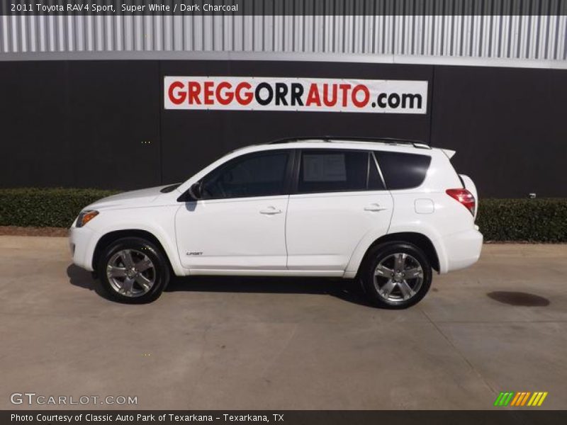 Super White / Dark Charcoal 2011 Toyota RAV4 Sport