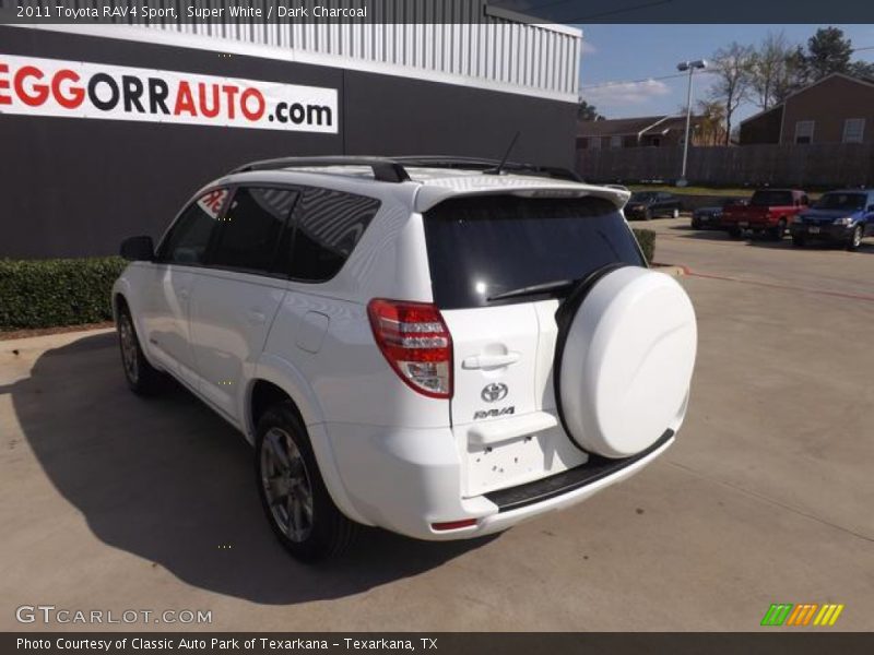 Super White / Dark Charcoal 2011 Toyota RAV4 Sport