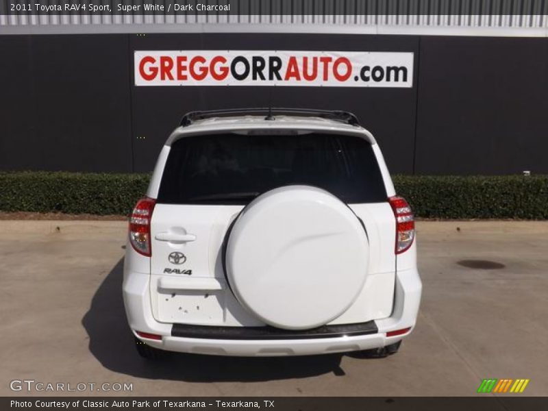 Super White / Dark Charcoal 2011 Toyota RAV4 Sport