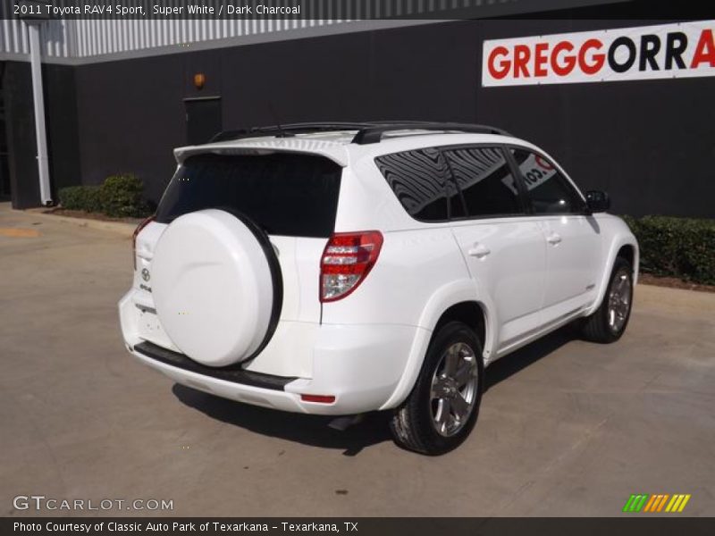 Super White / Dark Charcoal 2011 Toyota RAV4 Sport