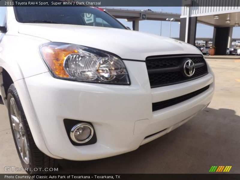 Super White / Dark Charcoal 2011 Toyota RAV4 Sport