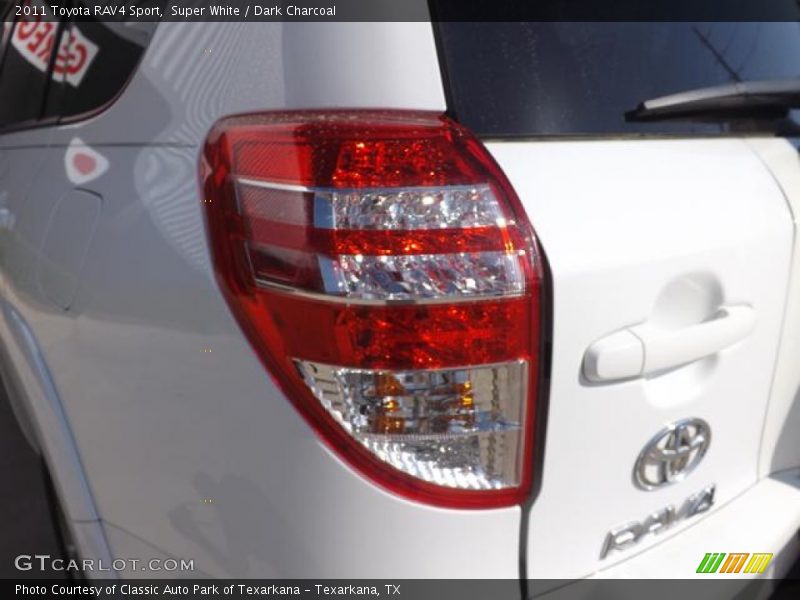 Super White / Dark Charcoal 2011 Toyota RAV4 Sport
