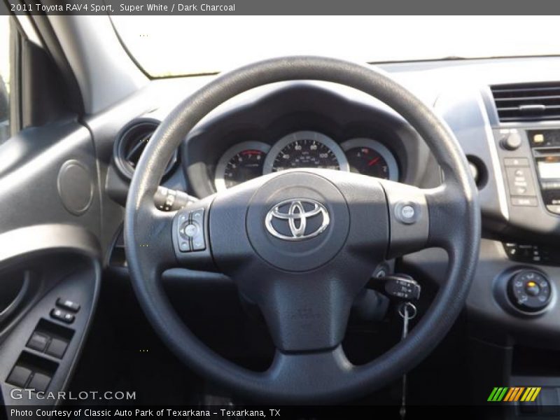 Super White / Dark Charcoal 2011 Toyota RAV4 Sport