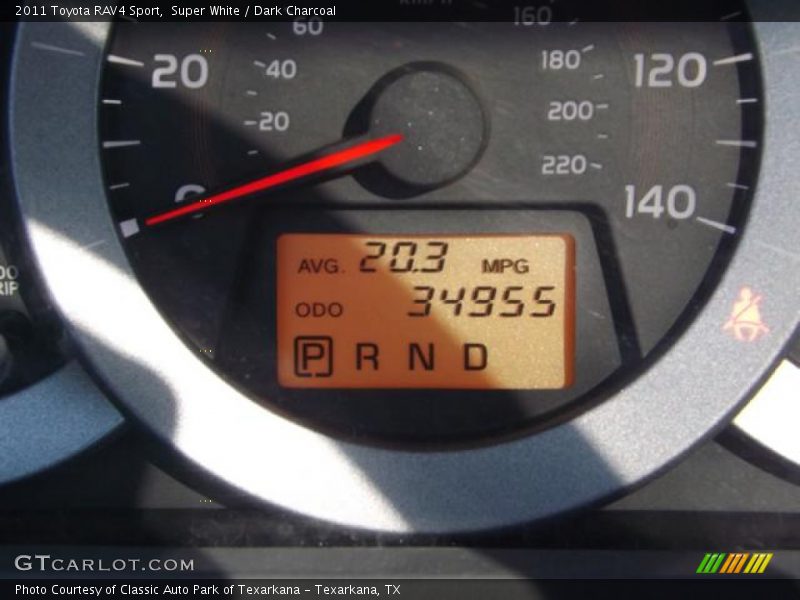 Super White / Dark Charcoal 2011 Toyota RAV4 Sport