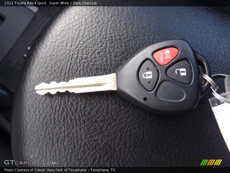 Super White / Dark Charcoal 2011 Toyota RAV4 Sport
