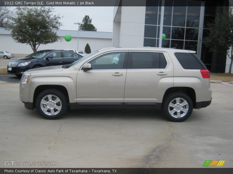 Gold Mist Metallic / Jet Black 2012 GMC Terrain SLE