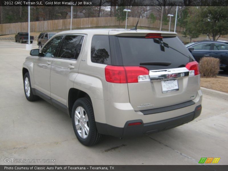 Gold Mist Metallic / Jet Black 2012 GMC Terrain SLE