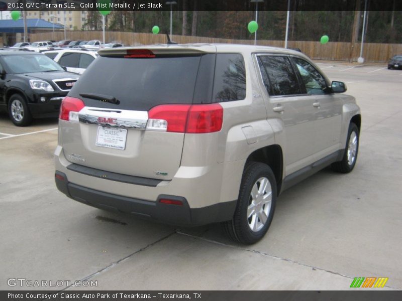 Gold Mist Metallic / Jet Black 2012 GMC Terrain SLE