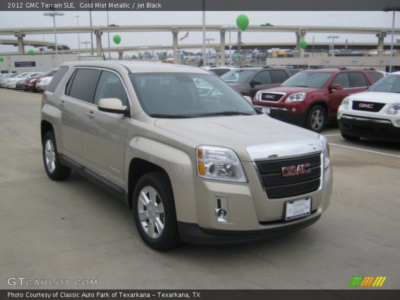 Gold Mist Metallic / Jet Black 2012 GMC Terrain SLE