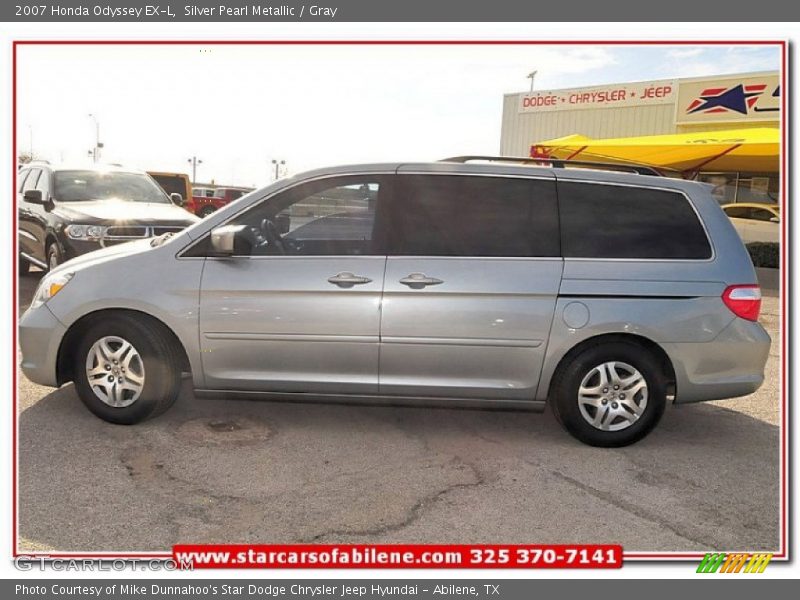 Silver Pearl Metallic / Gray 2007 Honda Odyssey EX-L