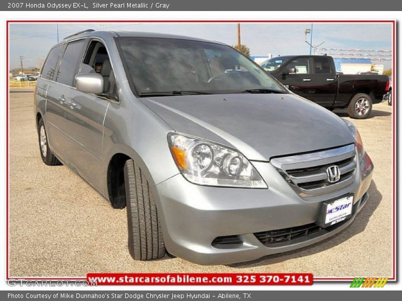 Silver Pearl Metallic / Gray 2007 Honda Odyssey EX-L