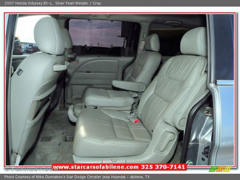 Silver Pearl Metallic / Gray 2007 Honda Odyssey EX-L