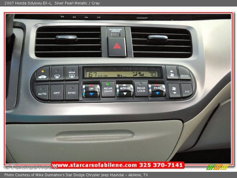 Silver Pearl Metallic / Gray 2007 Honda Odyssey EX-L