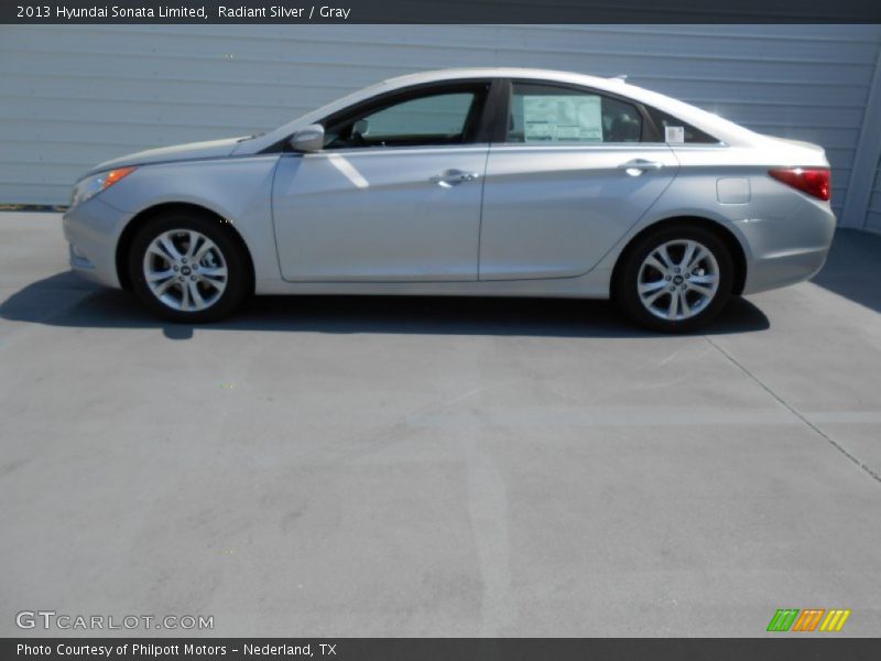 Radiant Silver / Gray 2013 Hyundai Sonata Limited