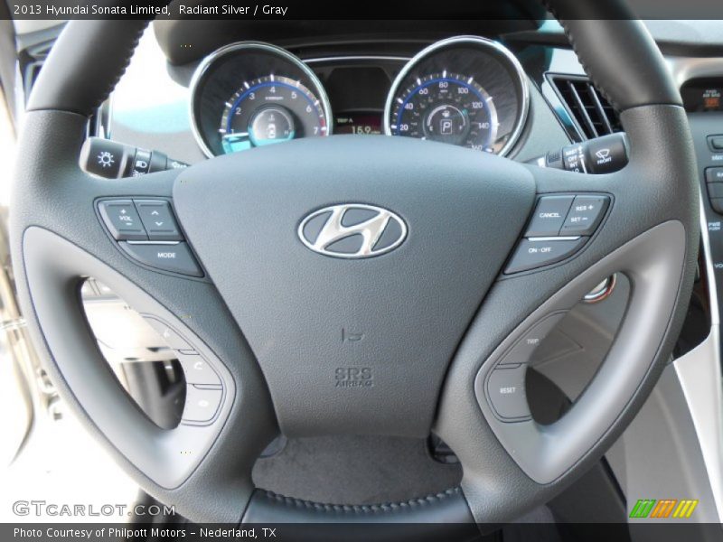 Radiant Silver / Gray 2013 Hyundai Sonata Limited