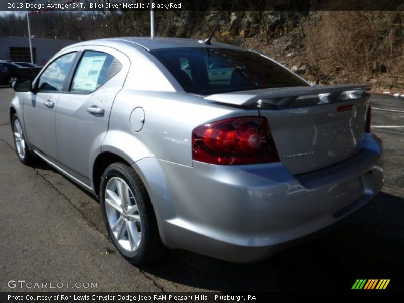 Billet Silver Metallic / Black/Red 2013 Dodge Avenger SXT