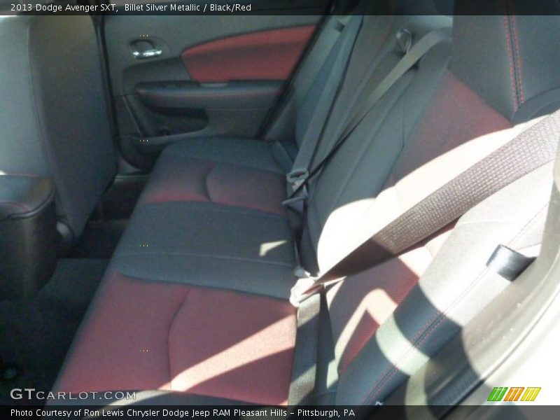 Billet Silver Metallic / Black/Red 2013 Dodge Avenger SXT