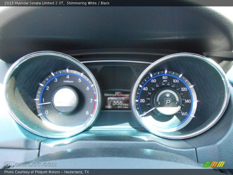 Shimmering White / Black 2013 Hyundai Sonata Limited 2.0T
