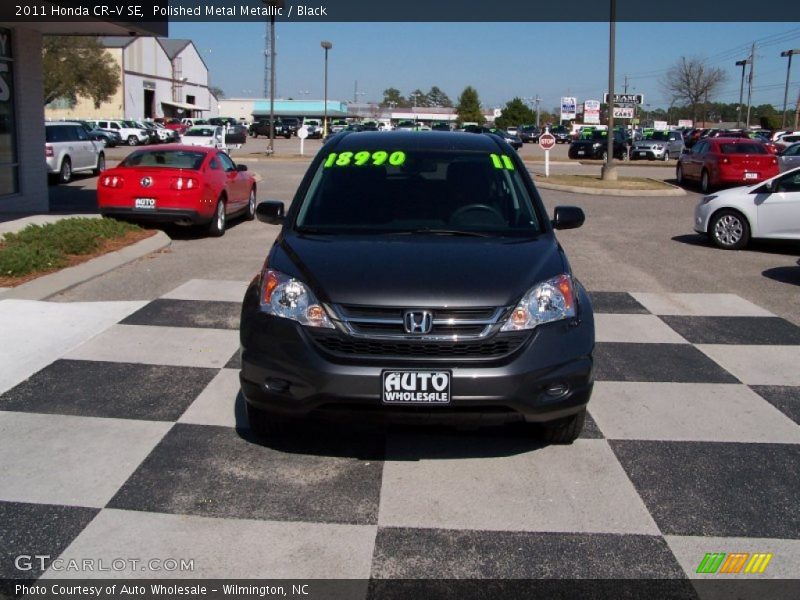 Polished Metal Metallic / Black 2011 Honda CR-V SE