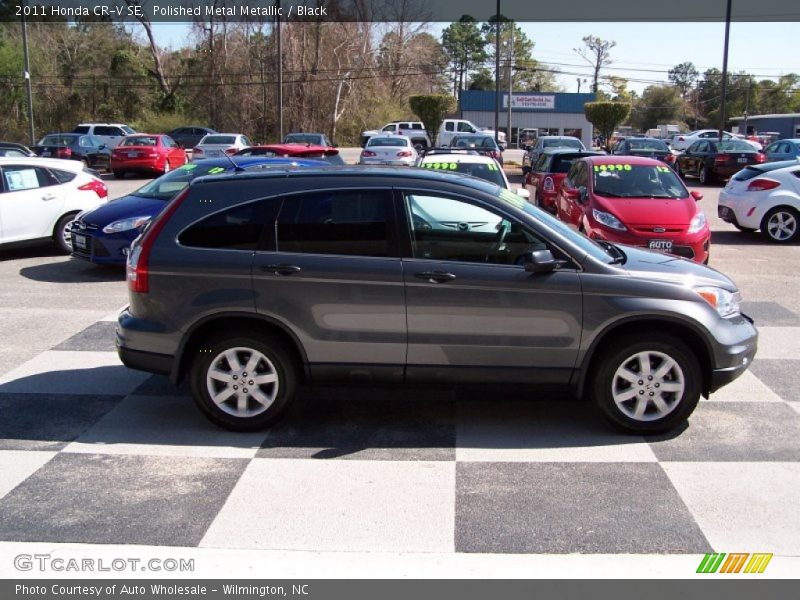 Polished Metal Metallic / Black 2011 Honda CR-V SE