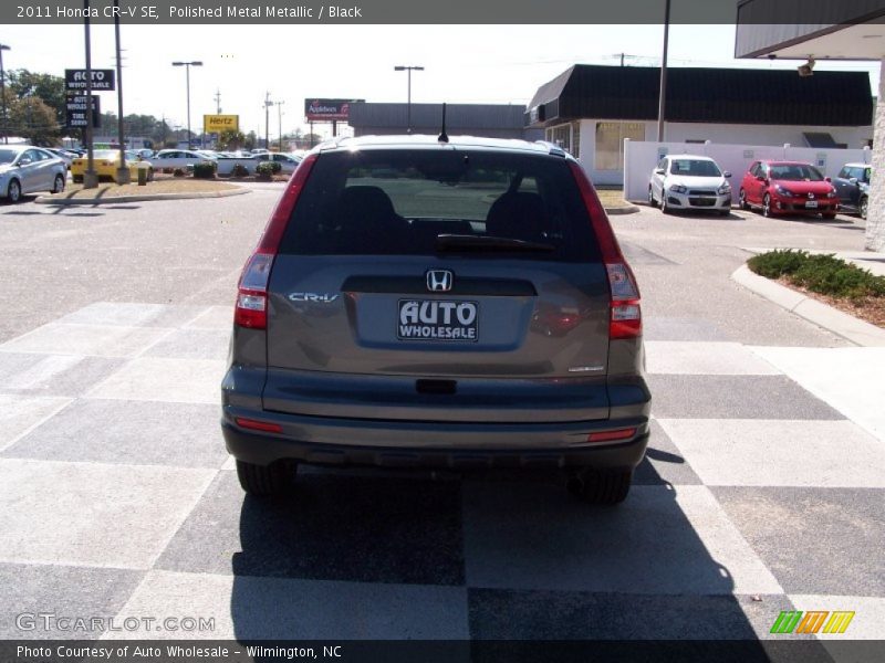 Polished Metal Metallic / Black 2011 Honda CR-V SE