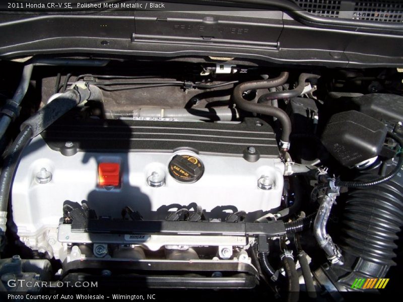 Polished Metal Metallic / Black 2011 Honda CR-V SE