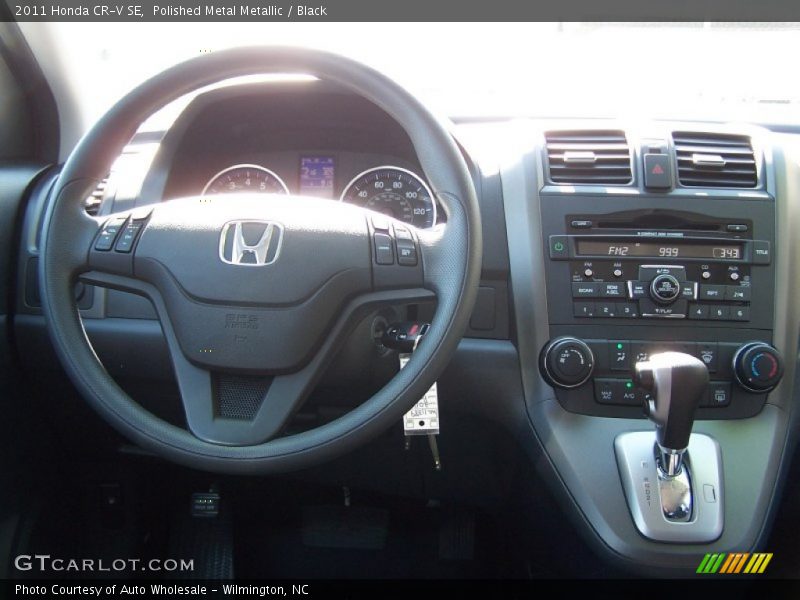 Polished Metal Metallic / Black 2011 Honda CR-V SE