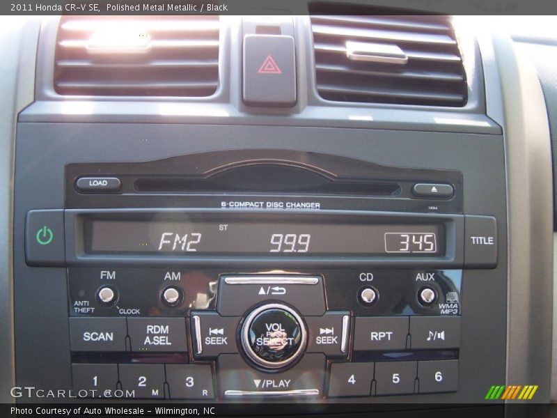 Polished Metal Metallic / Black 2011 Honda CR-V SE