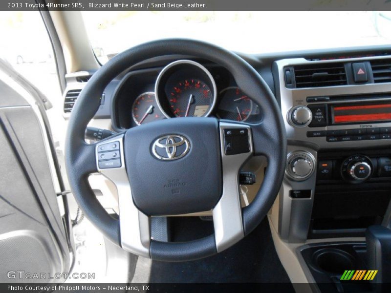 Blizzard White Pearl / Sand Beige Leather 2013 Toyota 4Runner SR5