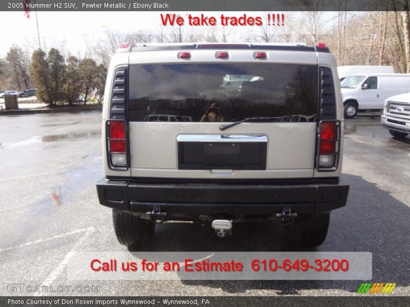Pewter Metallic / Ebony Black 2005 Hummer H2 SUV