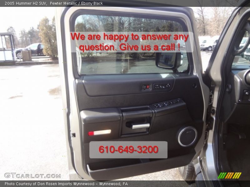 Pewter Metallic / Ebony Black 2005 Hummer H2 SUV