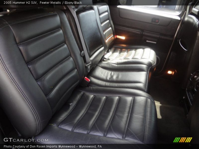 Rear Seat of 2005 H2 SUV