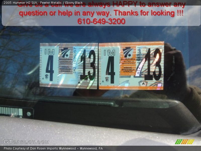 Pewter Metallic / Ebony Black 2005 Hummer H2 SUV