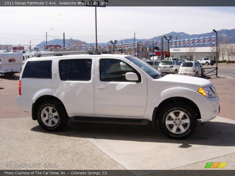 Avalanche White / Cafe Latte 2011 Nissan Pathfinder S 4x4