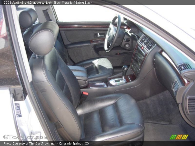 Light Silver Metallic / Sabre Black 2003 Audi A8 L 4.2 quattro