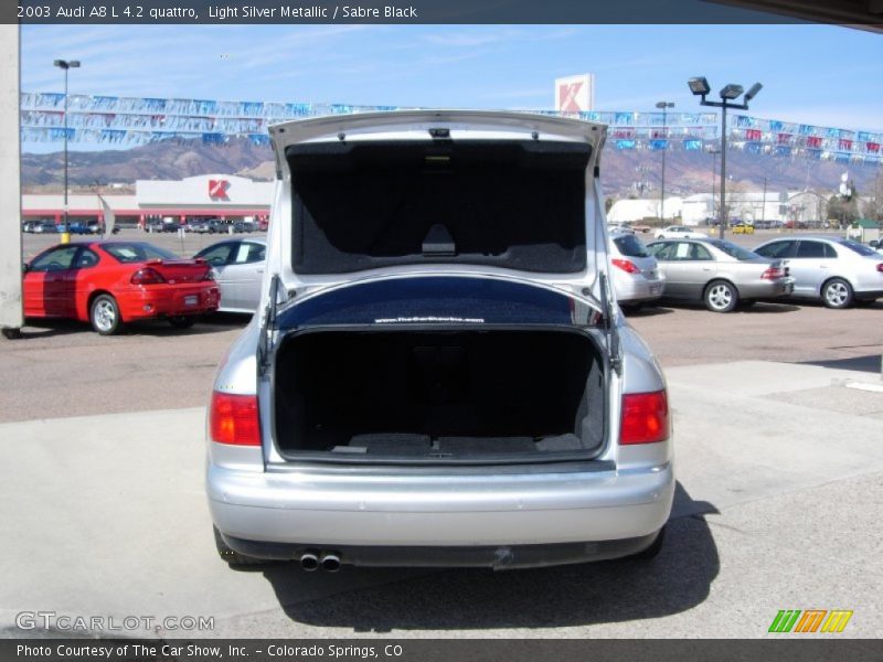 Light Silver Metallic / Sabre Black 2003 Audi A8 L 4.2 quattro