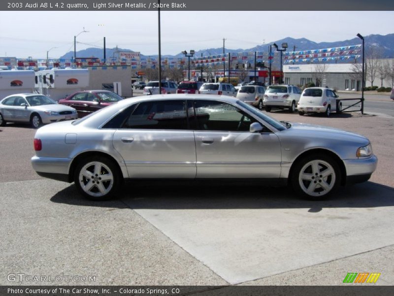 Light Silver Metallic / Sabre Black 2003 Audi A8 L 4.2 quattro