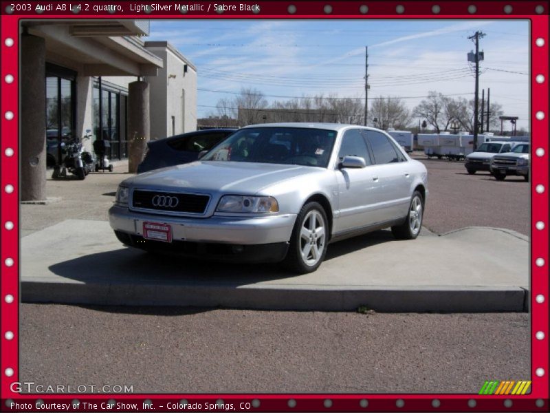 Light Silver Metallic / Sabre Black 2003 Audi A8 L 4.2 quattro