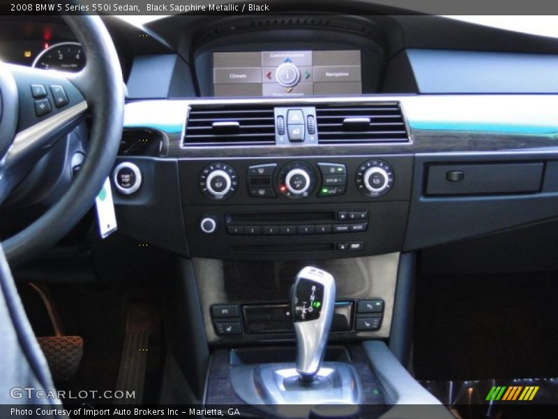 Black Sapphire Metallic / Black 2008 BMW 5 Series 550i Sedan