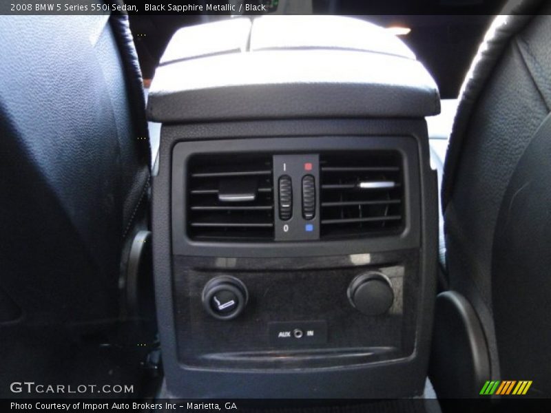 Black Sapphire Metallic / Black 2008 BMW 5 Series 550i Sedan