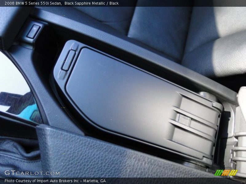 Black Sapphire Metallic / Black 2008 BMW 5 Series 550i Sedan