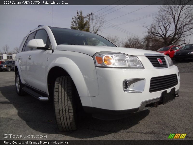 Polar White / Gray 2007 Saturn VUE V6 AWD