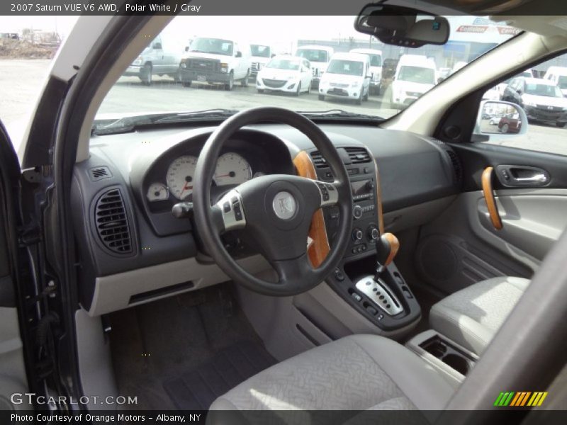 Polar White / Gray 2007 Saturn VUE V6 AWD