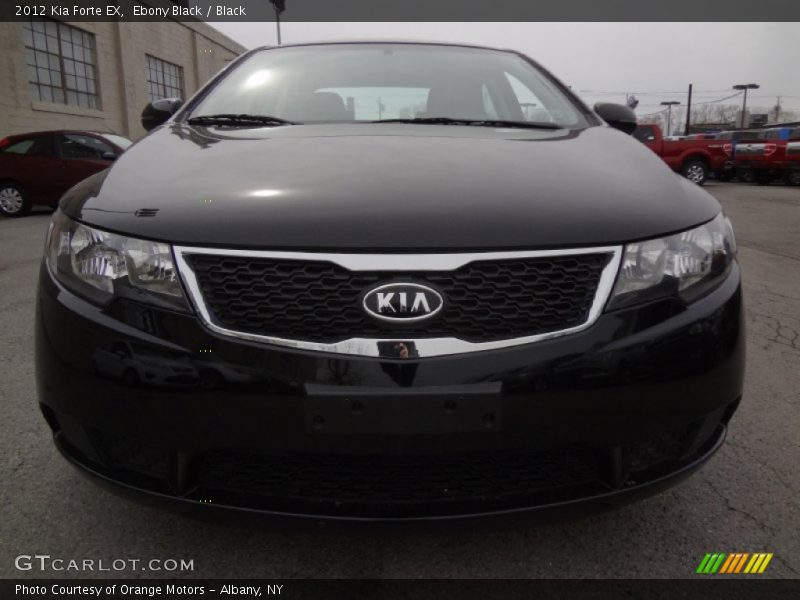 Ebony Black / Black 2012 Kia Forte EX