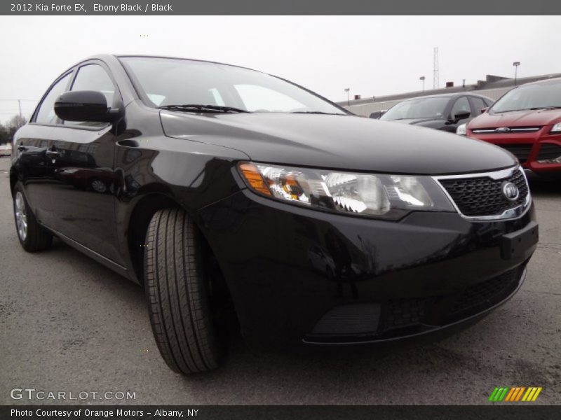 Ebony Black / Black 2012 Kia Forte EX