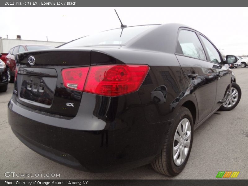 Ebony Black / Black 2012 Kia Forte EX