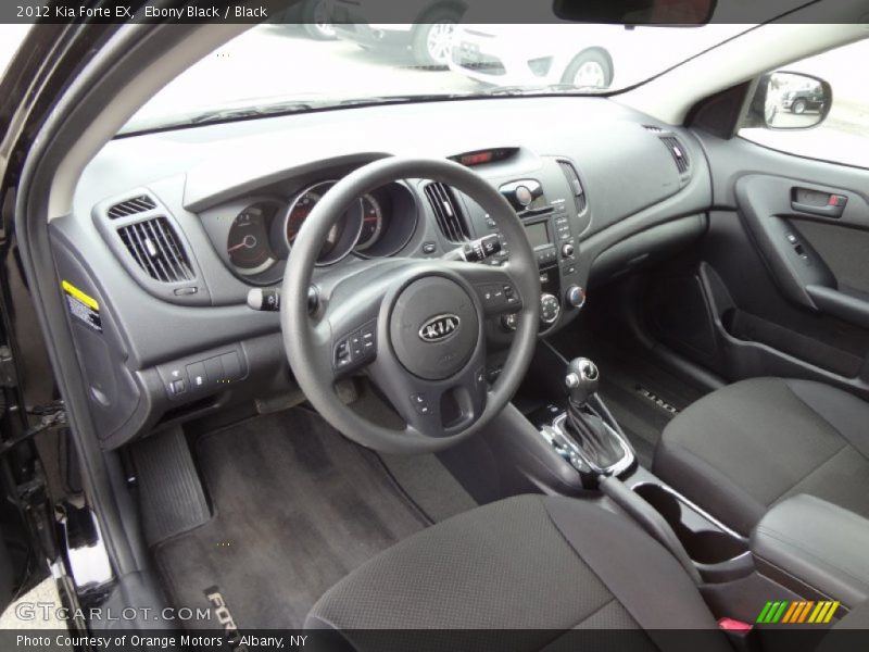 Ebony Black / Black 2012 Kia Forte EX