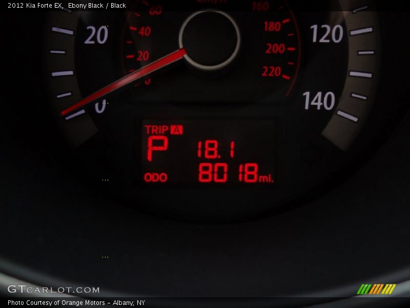Ebony Black / Black 2012 Kia Forte EX