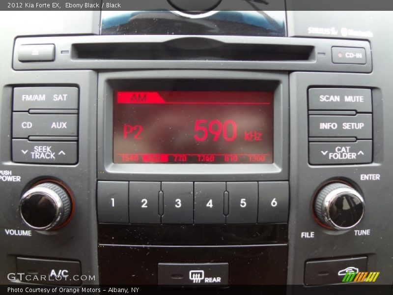 Ebony Black / Black 2012 Kia Forte EX